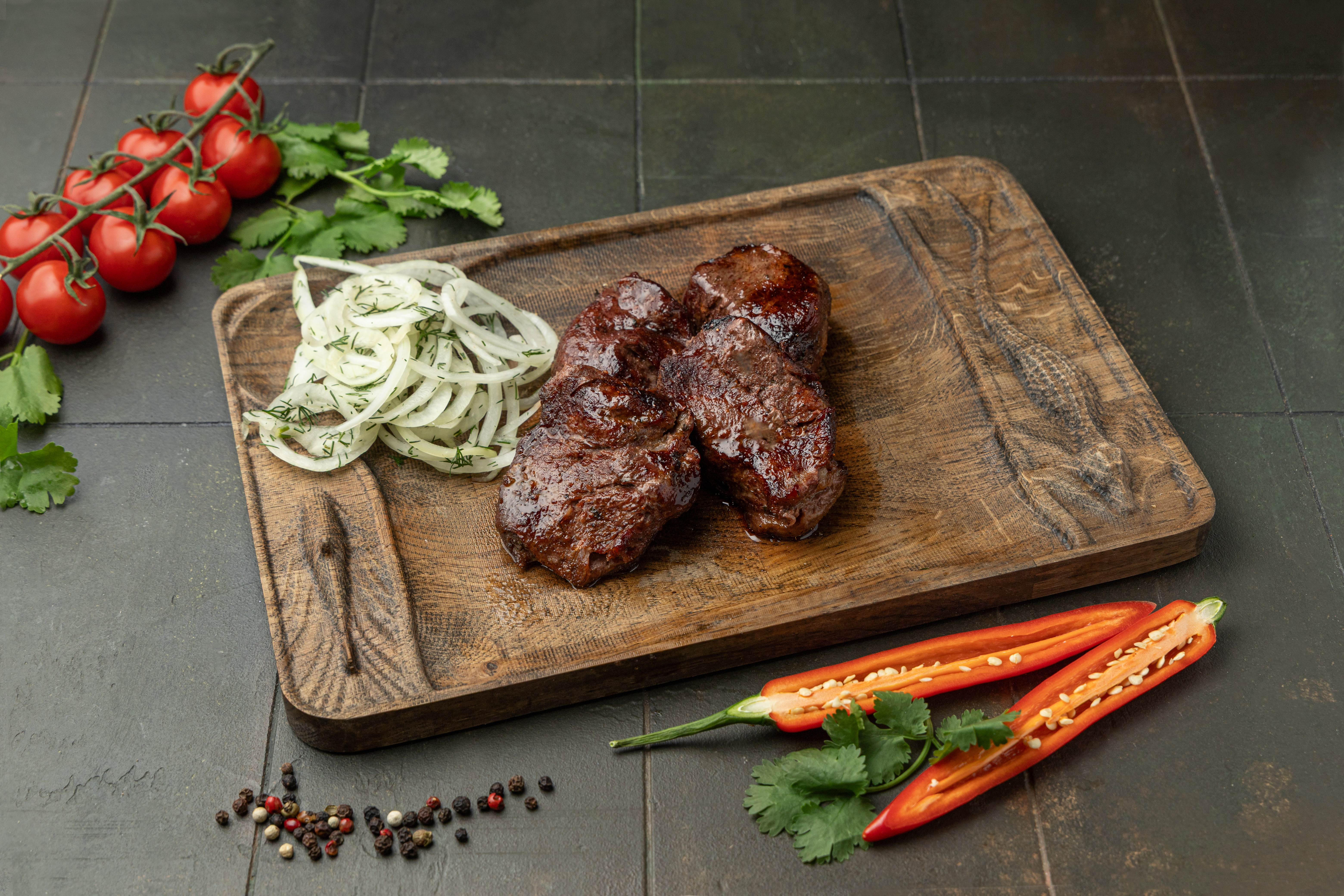 <span style="font-weight: 700;">Говяжья вырезка 100 г</span><br>