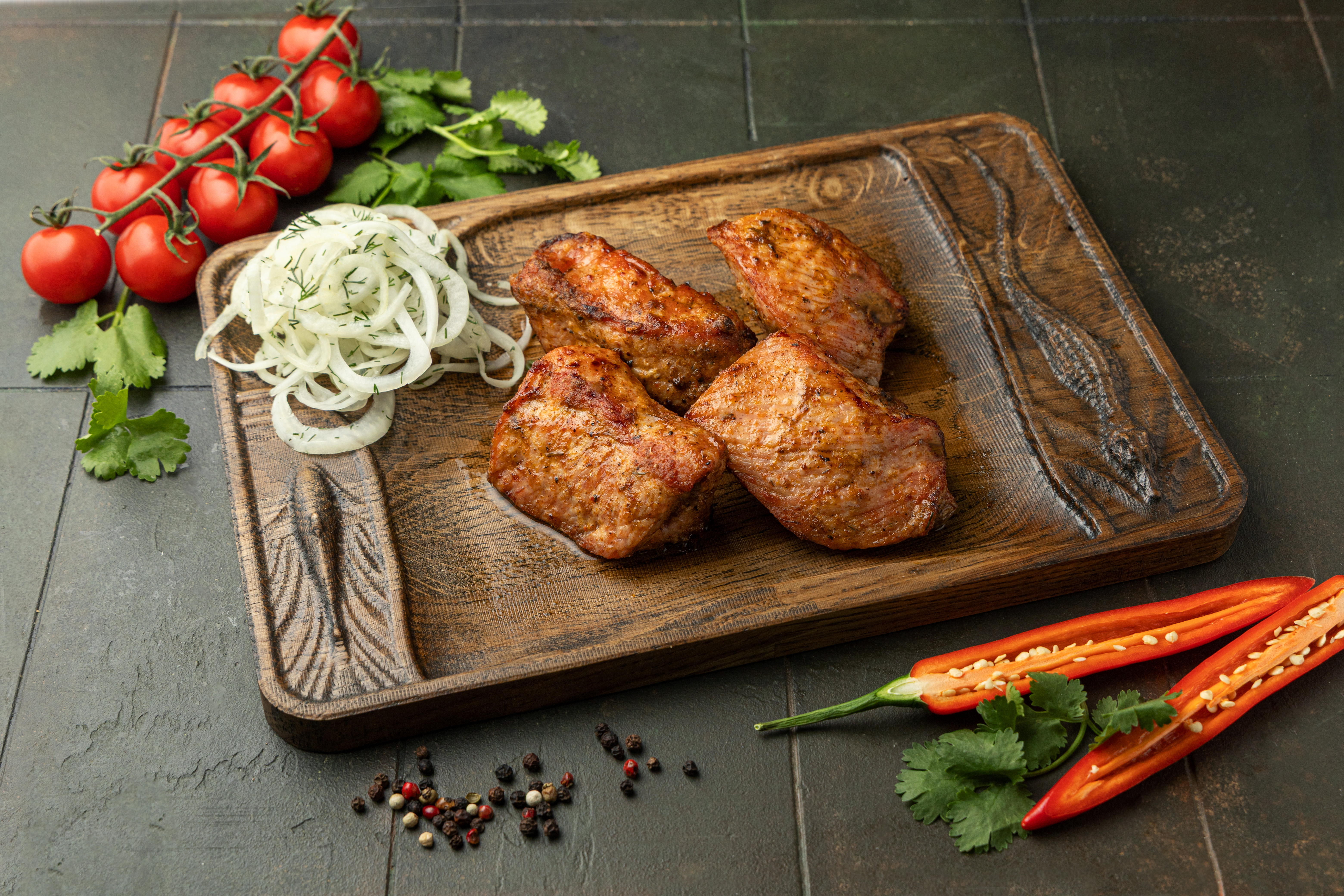 <span style="font-weight: 700;">Свиная мякоть 100 г (гриль)</span><br>